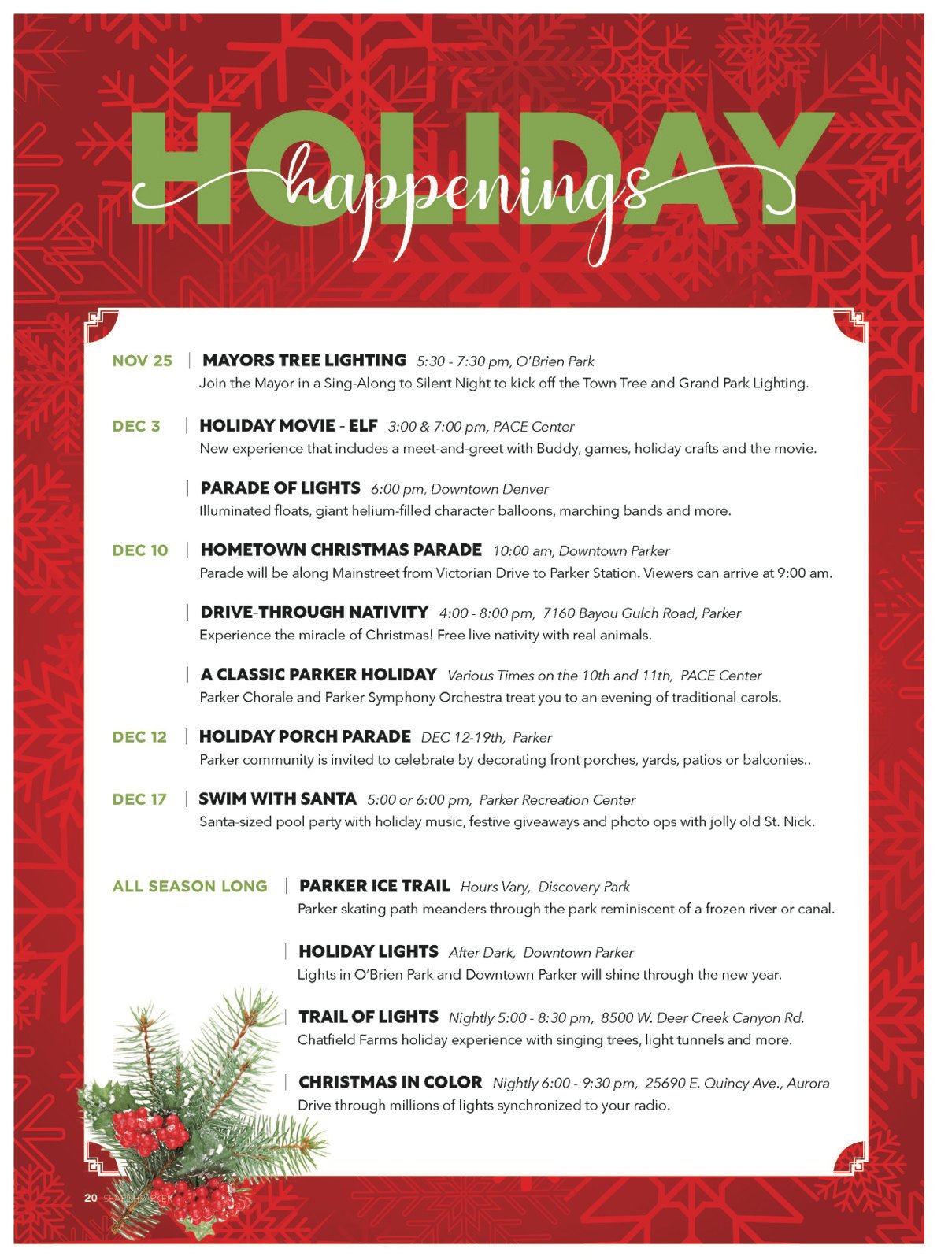 Holiday Happenings